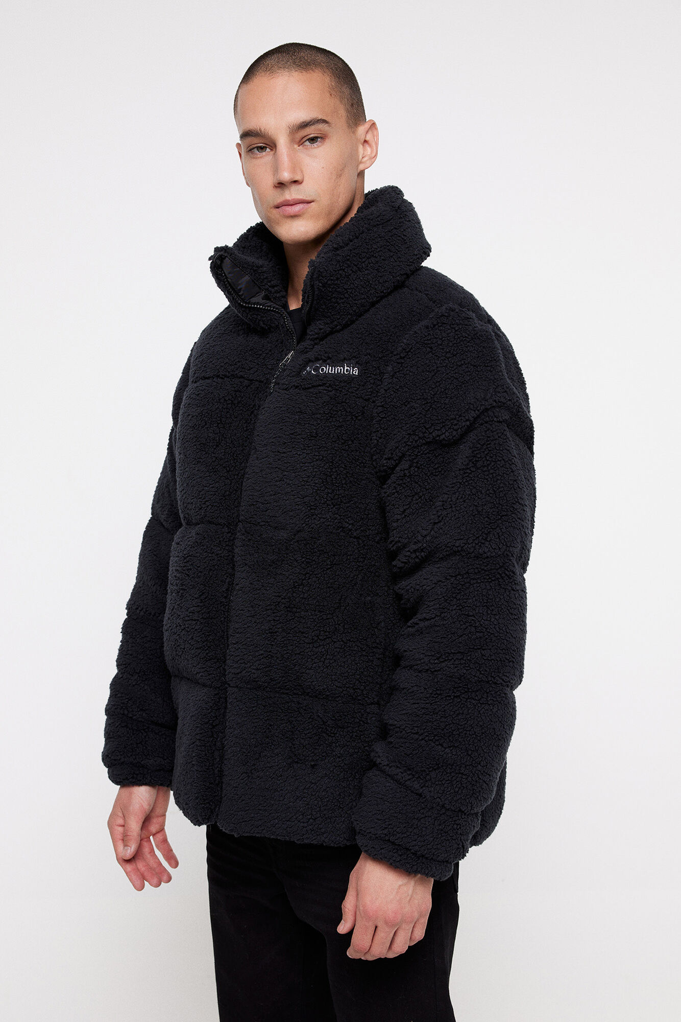 Jaqueta acolchoada masculina Columbia™ Puffect™ com forro de lã Sherpa