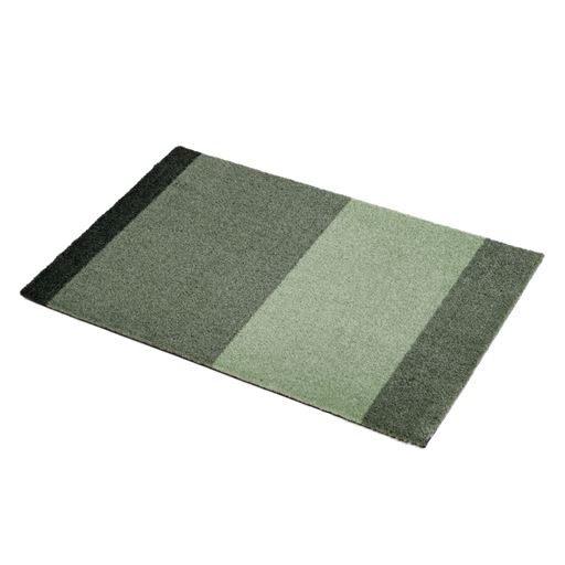Tica Copenhagen Stripe Horisontal Gulvtæppe, Grøn/Støvet/Mørk Grøn, 40x60 cm