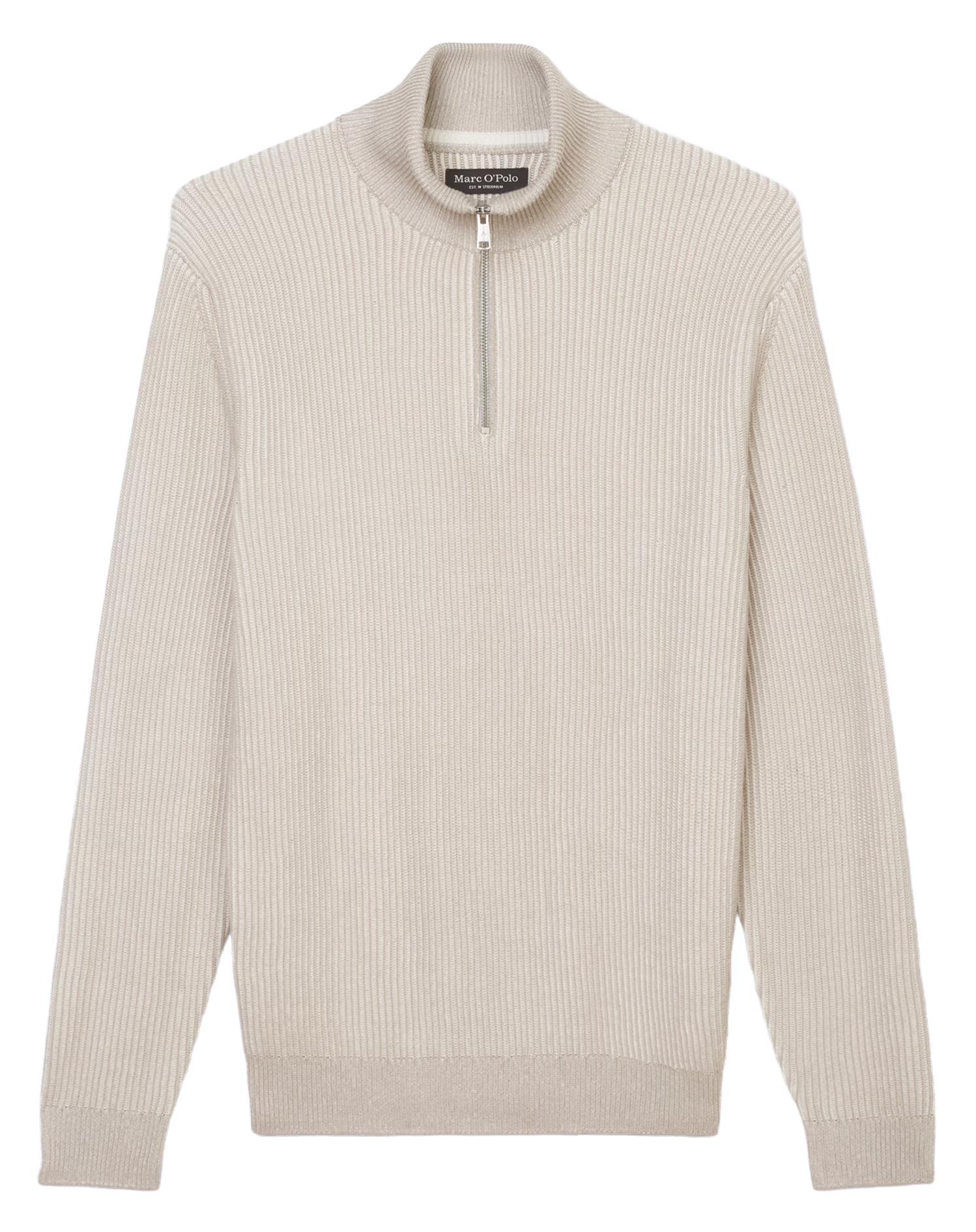 Pull col zippé| Gris