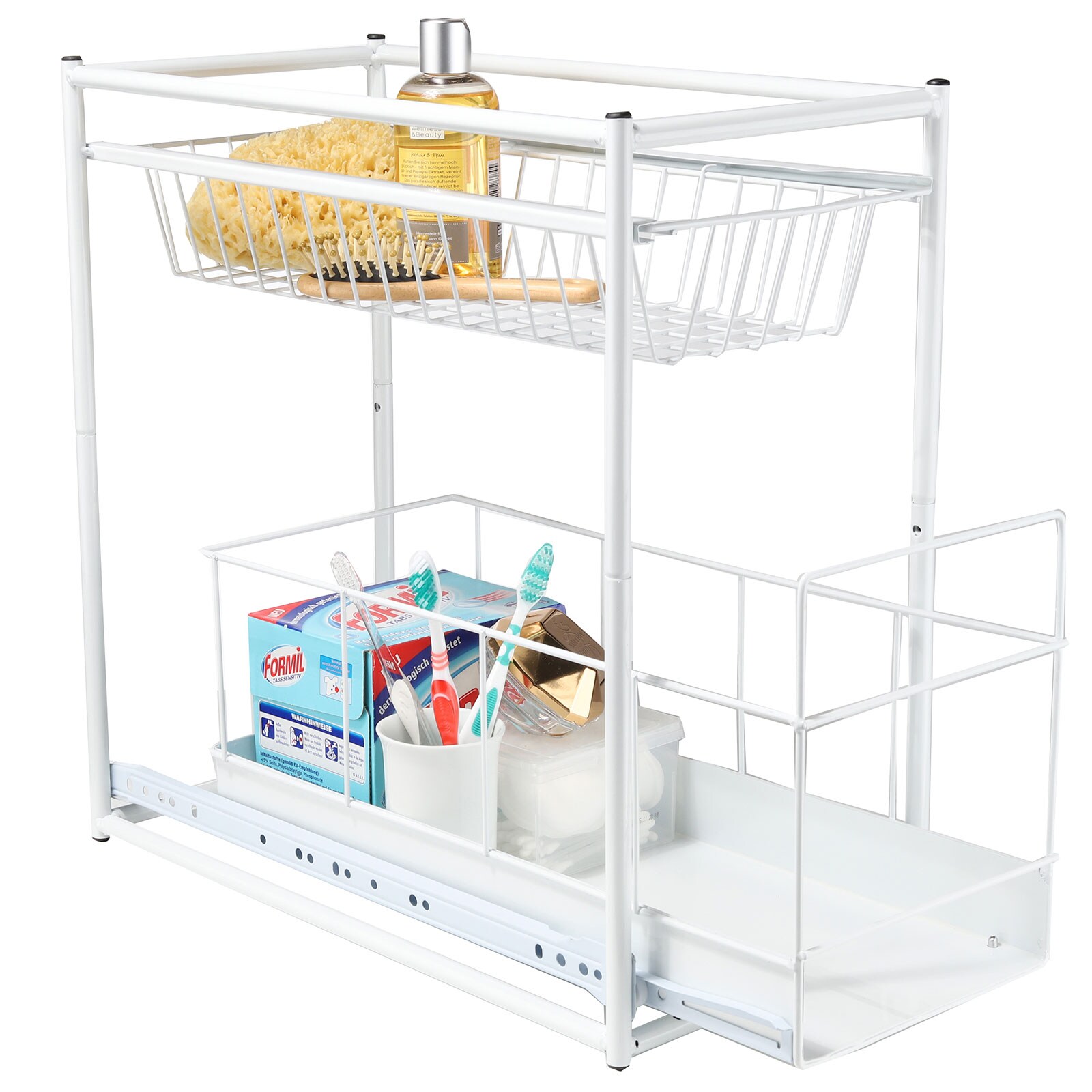 HI Teleskop Schublade Küchen Schrank Auszug Korb Einbauschublade Spülschrank