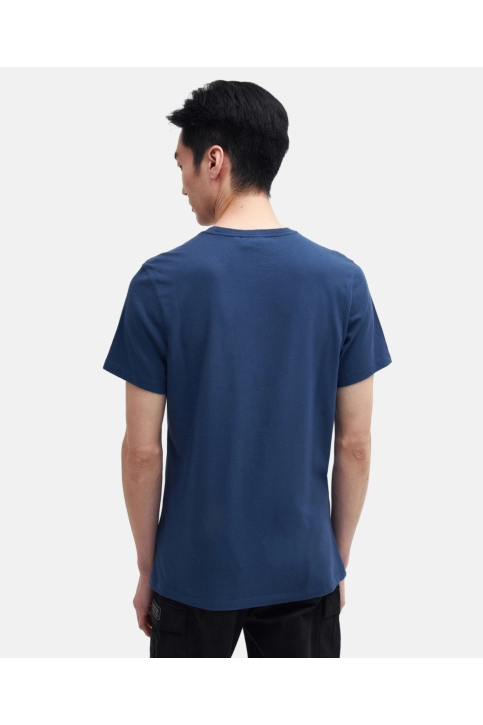 Tee shirt barbour intl chisel ny55 washed cobalt