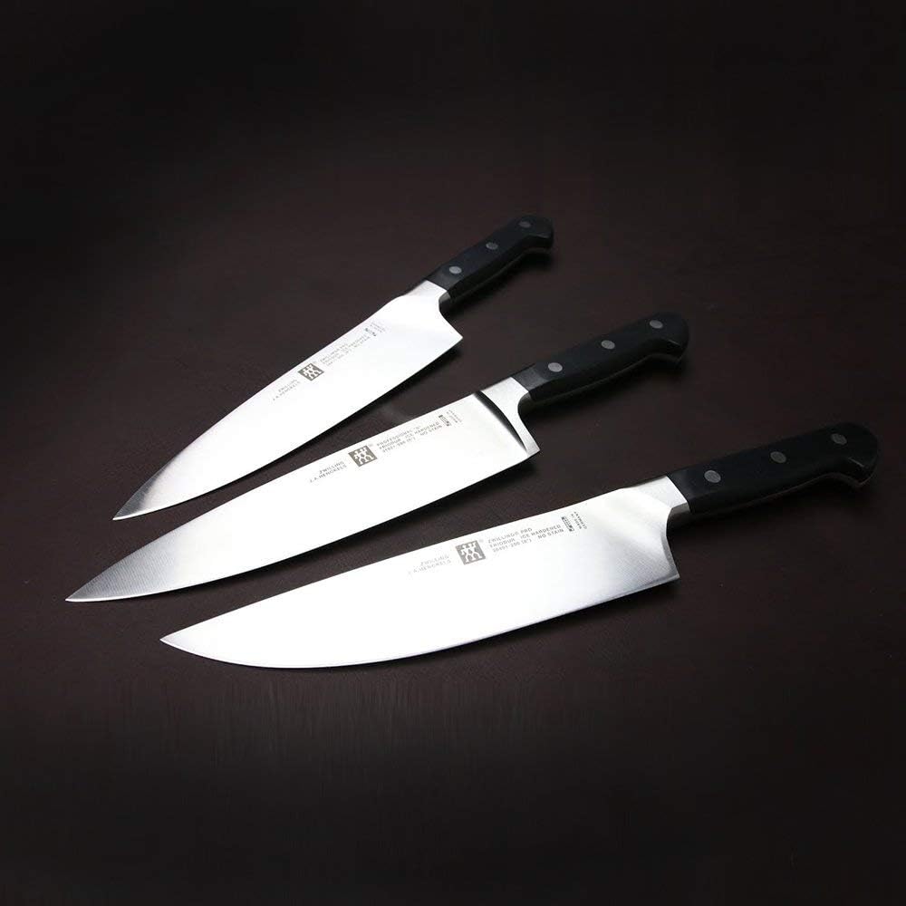 ZWILLING Professional S Messerblock, 7-teillig, Bambusblock, Messer und Schere aus rostfreiem Spezialstahl, Kunststoff-Griff, Schwarz