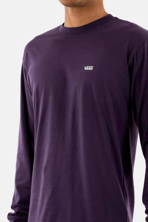 Tee shirt manches longues vans mn left chest hit 11e1 gothic grape