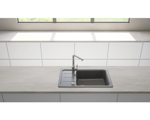 Schock Formhaus D-100LS-A spoelbak, 780 x 500 mm, chroom FOMD100LSAGCR