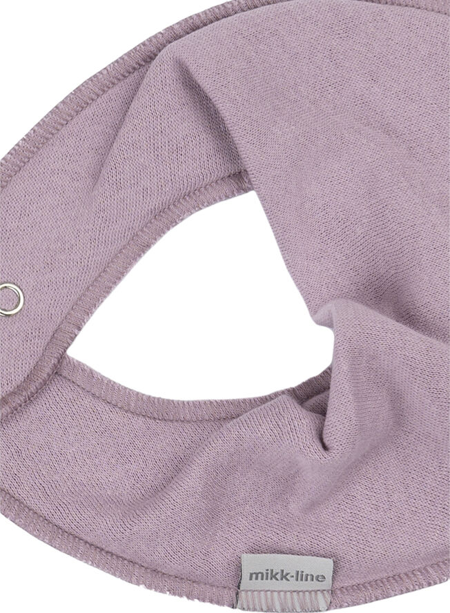 Mikk-Line Cotton Bibs - Triangle Lavender