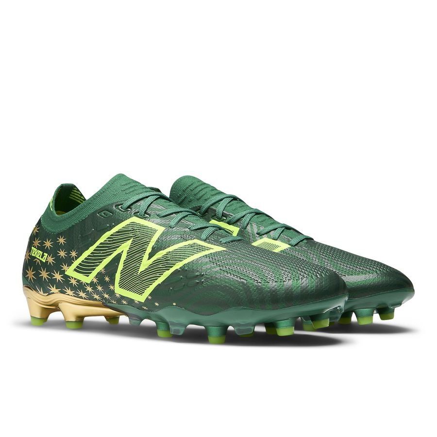 New Balance Tekela V4   Pro Low FG Endrick Irmao - Vert/Doré ÉDITION LIMITÉE