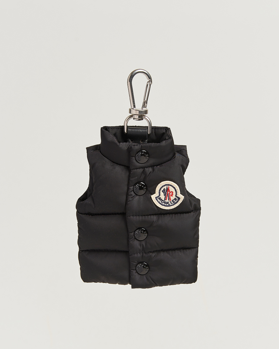 Moncler Mini Vest Key Ring Black