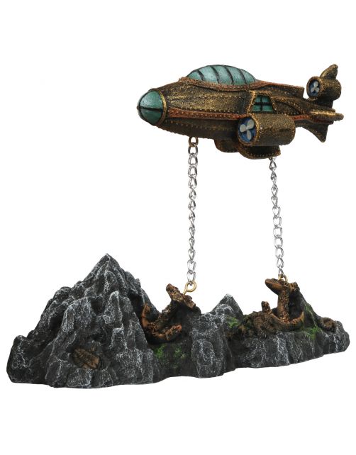 Aqua Della Steampunk Drijvende Onderzeeër - Aquarium - Ornament - 20x9.7x16 cm