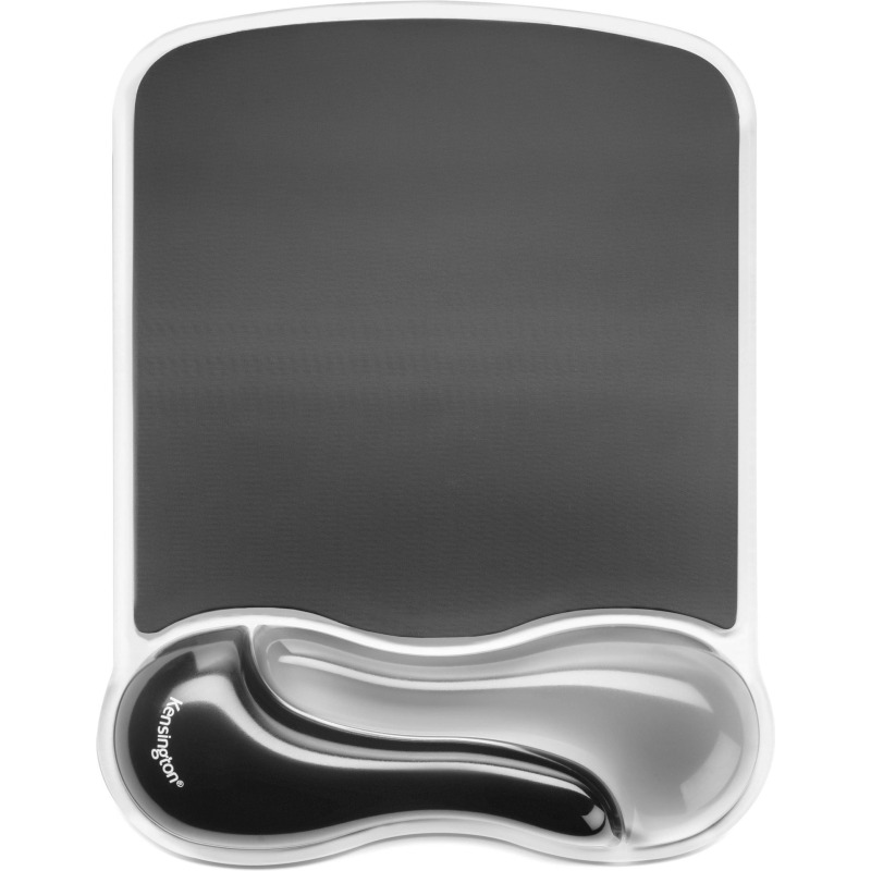 Tapis souris avec repose-poignet ergonomique en gel Kensington gris fumé clair / foncé