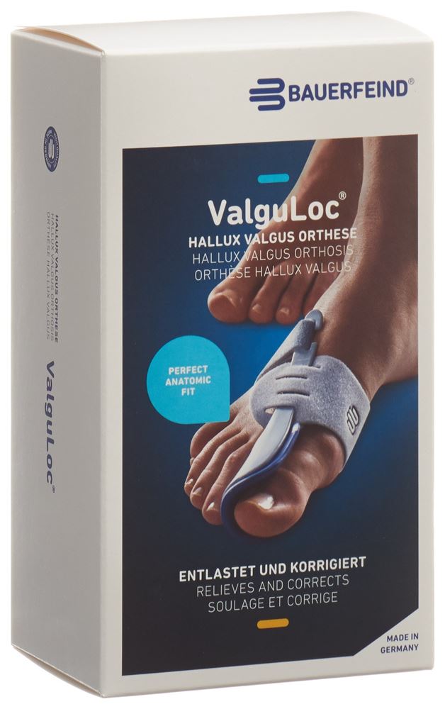 Bauerfeind ValguLoc Stabilorthese Gr2 rechts titan 1 Stk