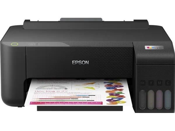 Epson L1210 - Printer - farve - blækprinter - A4/Legal - 5760 x 1440 dpi - op til 10 spm (mono) / op til 5 spm (farve) - kapacitet: 100 ark - USB - sort