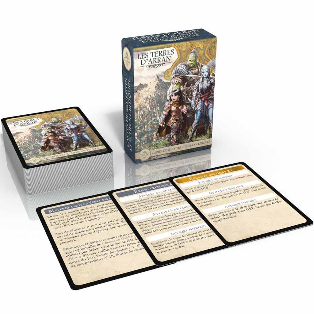 Les Terres d'Arran - Cartes de Réussites et Echecs