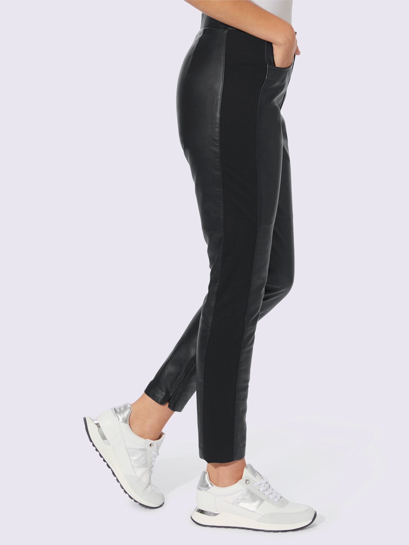Pantalon en cuir cuir agneau nappa