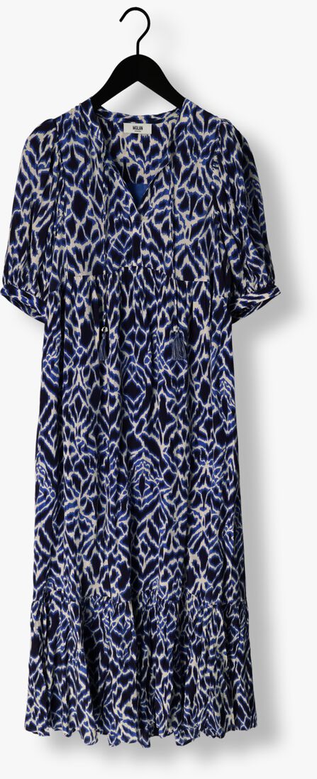 MOLIIN blauwe moliin maxi jurk lucille