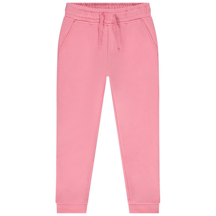 Jogging en molleton uni pour fille - Multicolore