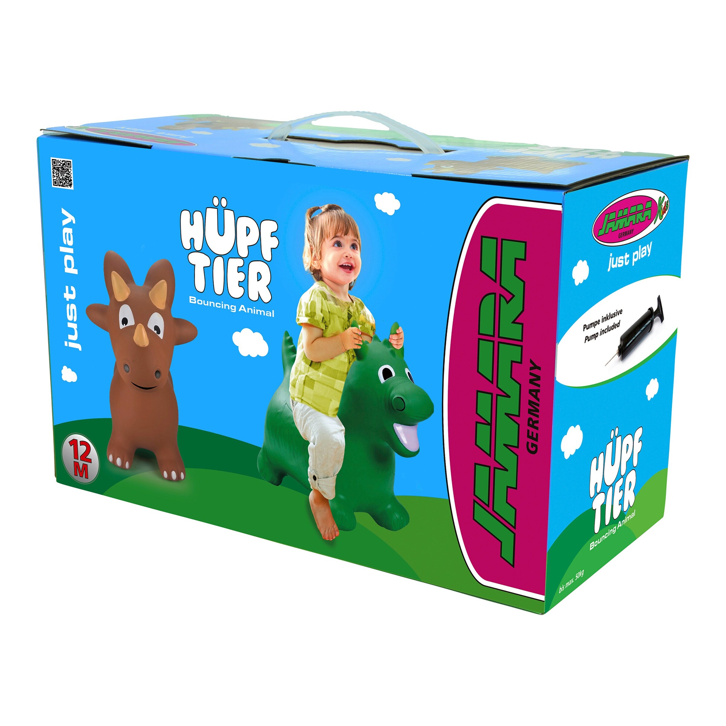 Jamara Hüpftier Dino - braun
