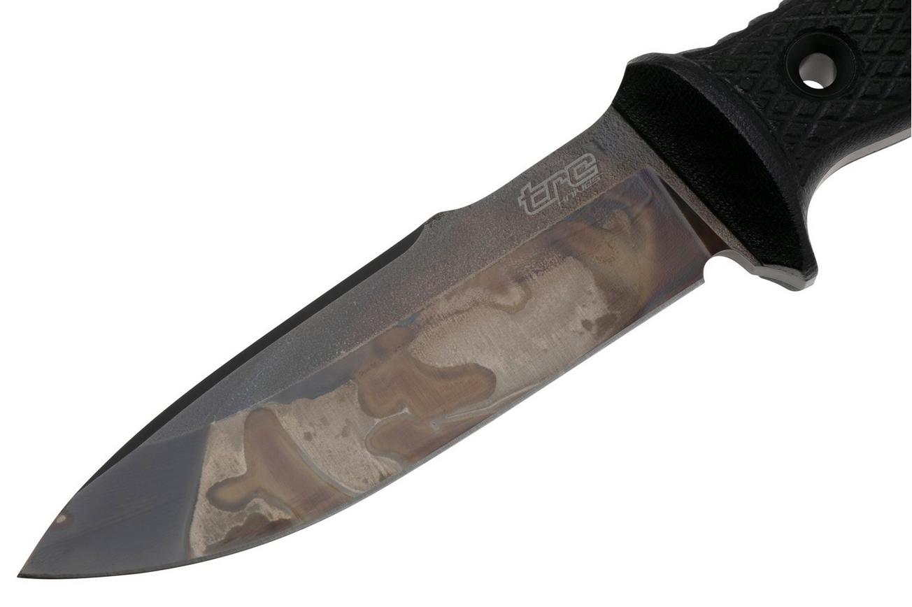 TRC M-1SL Apocalyptic Finish M390, Black Canvas Micarta, Kydex Sheath, survivalmes