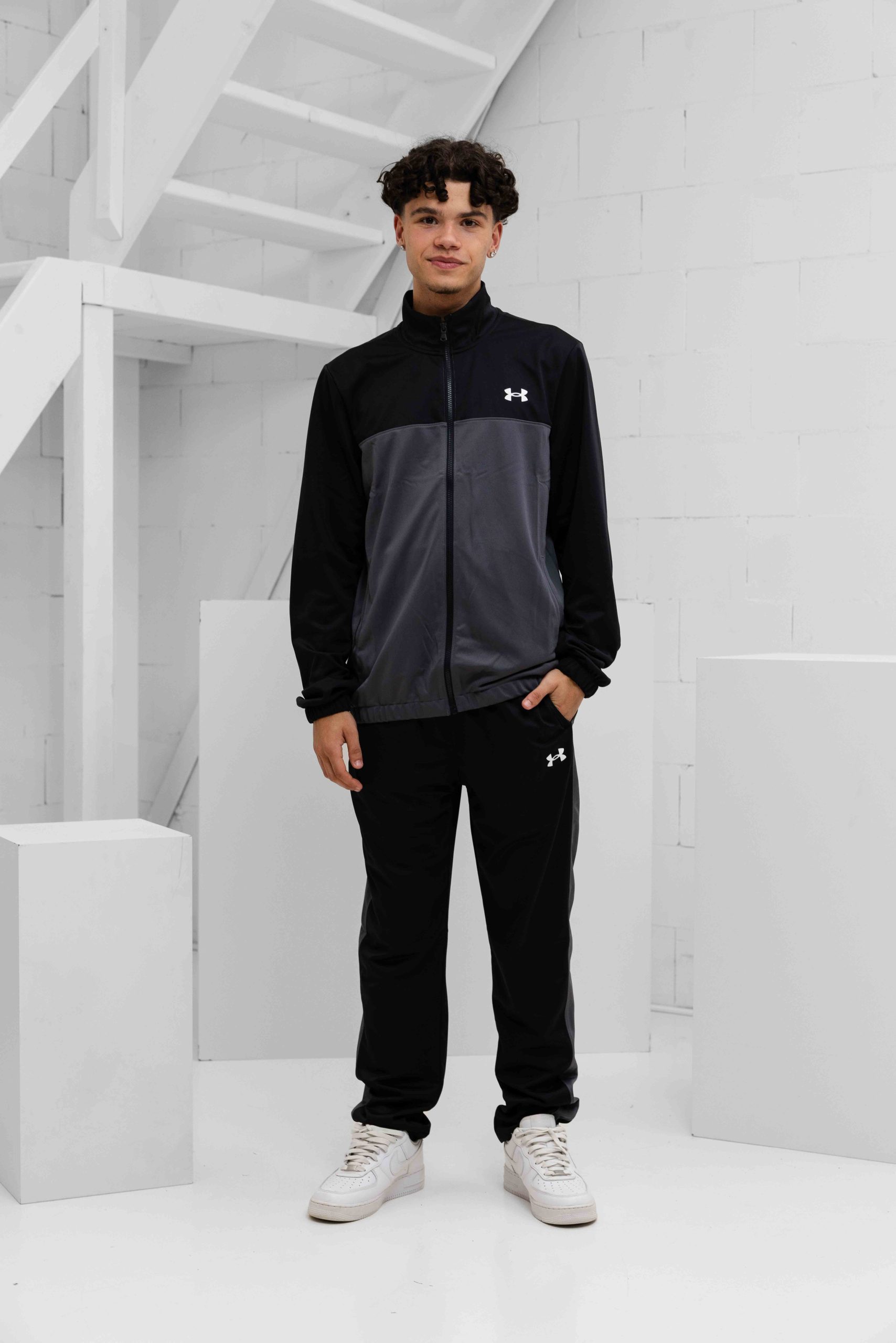 Under Armour Emea Novelty Trainingspak Heren Zwart/Grijs