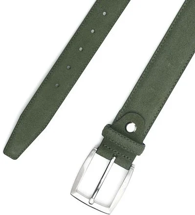 Suitable Leren Riem Suede Groen 1107331 kopen