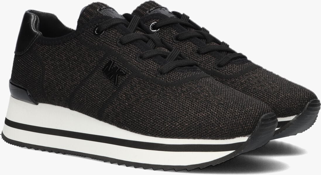 MICHAEL KORS zwarte michael kors lage sneakers monique knit trainer