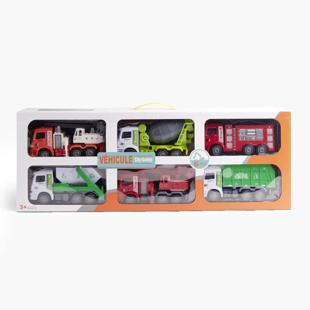 Lot de 6 véhicules de constructions - 3 modèles