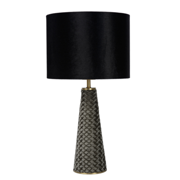 Lucide EXTRAVAGANZA VELVET tafellamp Ø 25 cm Zwart