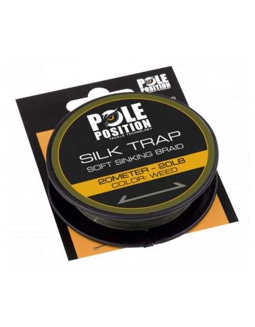 Pole Position Silk Trap Sinking Braid 20lb Weed 20m - Vislijn -