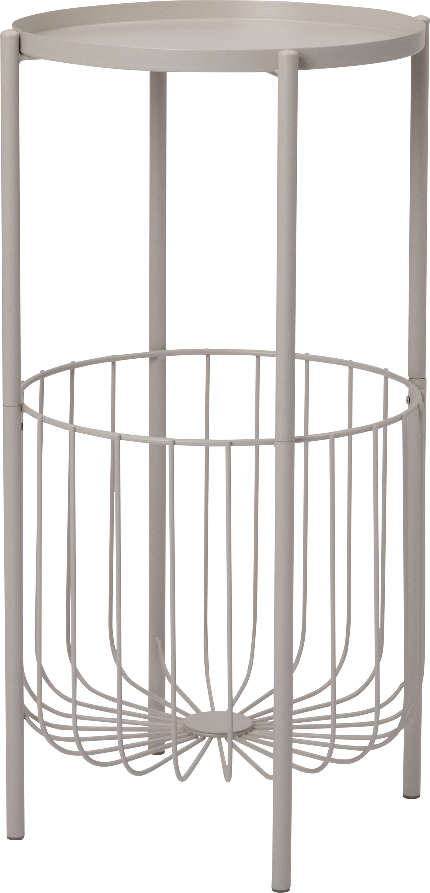 Intratuin Lia bijzettafel wit D 38 H 70 cm