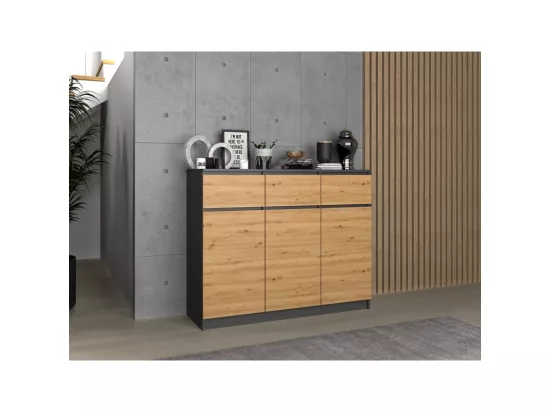 Commode Malwa 3D3S ANTHRACITE ARTISAN