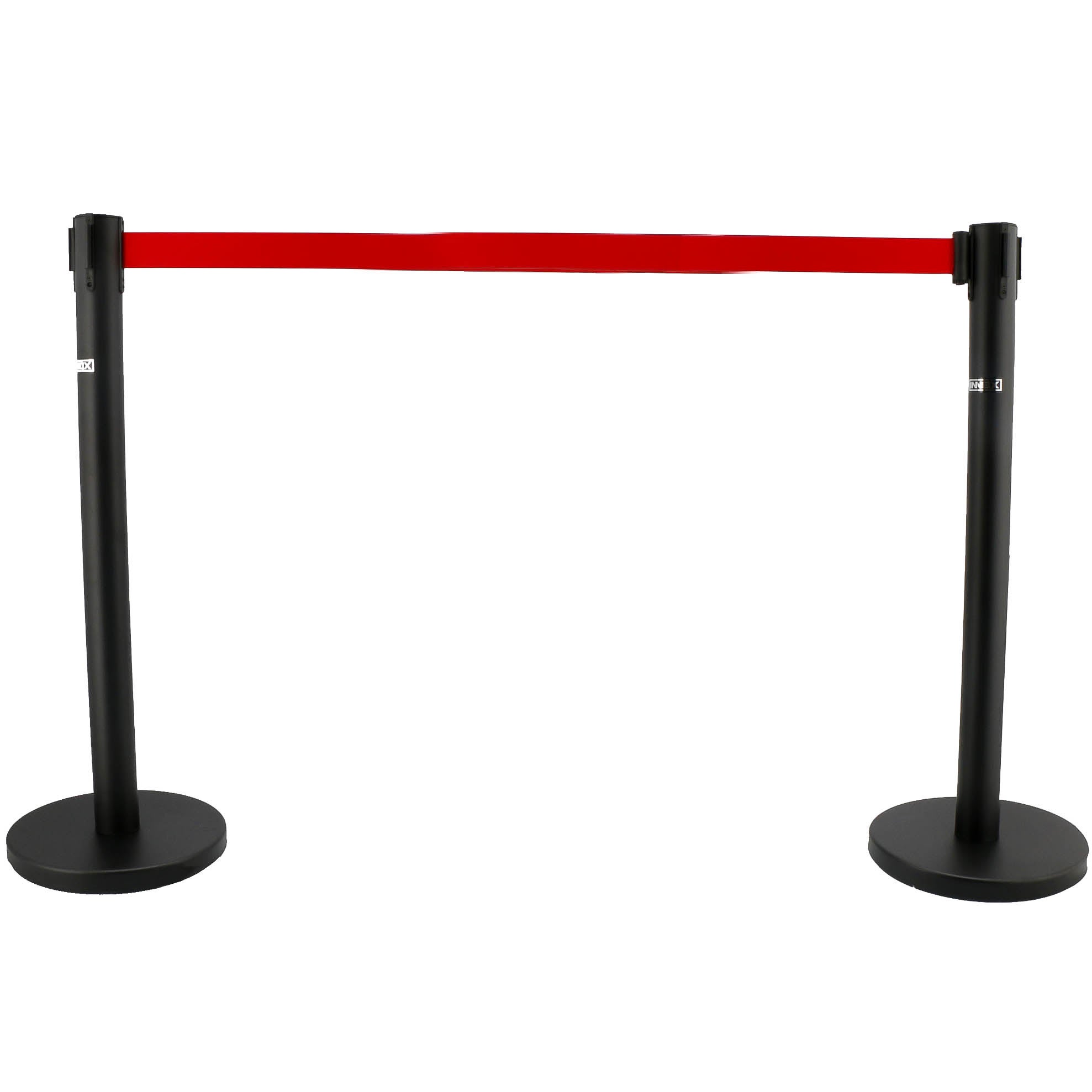 Innox Linemate Black afzetpaal 3m, rood lint (per stuk)