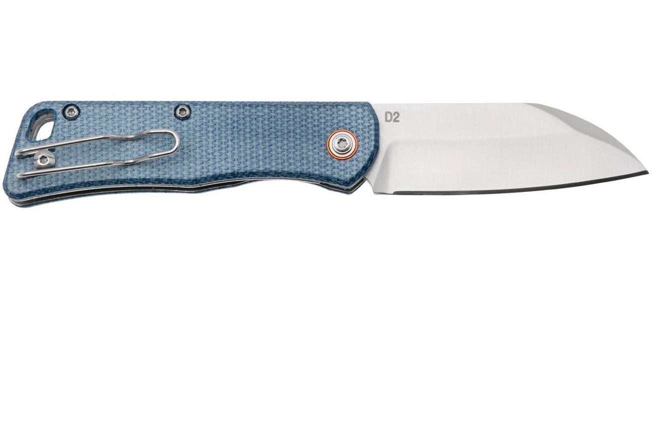 Black Fox Teeny BF-785 Satin D2, Blue Micarta, zakmes