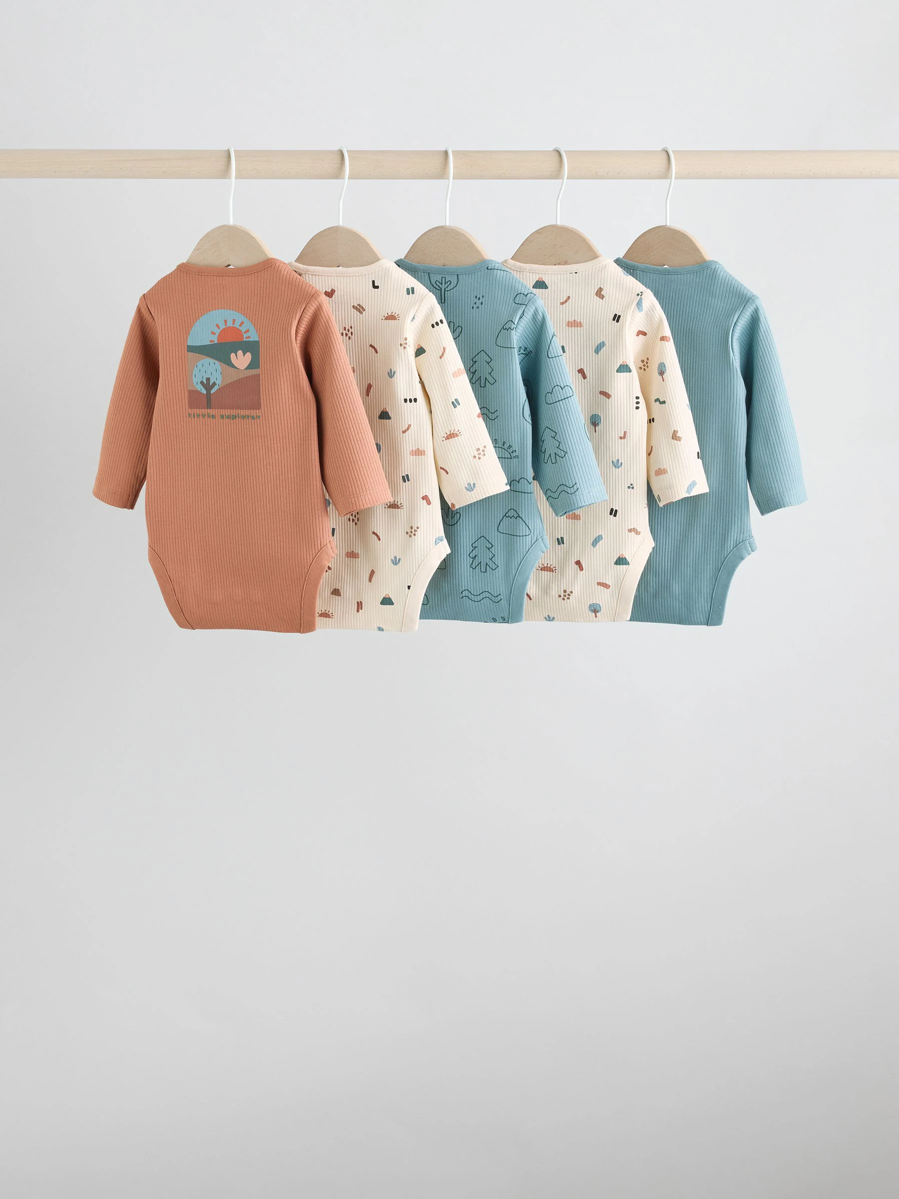 Multi - Set van 5 babyrompertjes