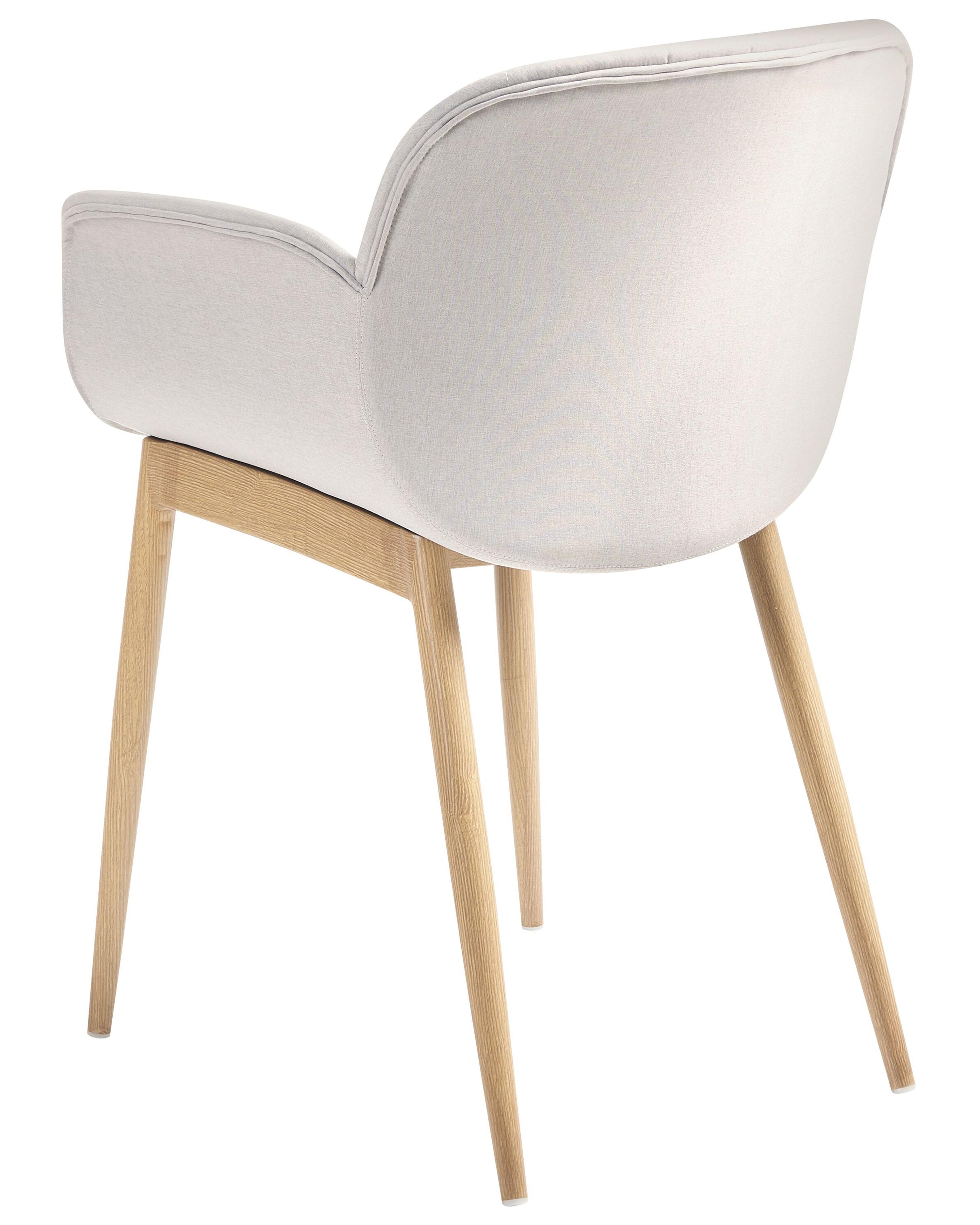 Set van 2 eetkamerstoelen ALICE Lichtgrijs
