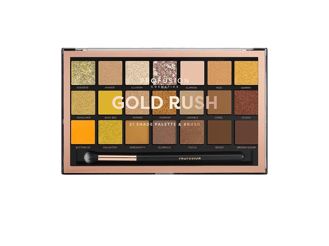 PALETE SOMBRAS PROFUSION GOLDRUSH 21 CORES