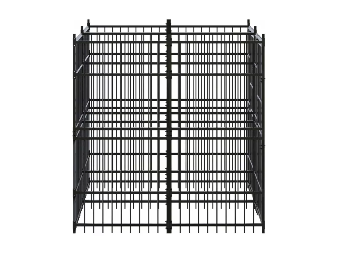 Chenil cage enclos pac noire 192 x 192 x 200 cm 02_0041830