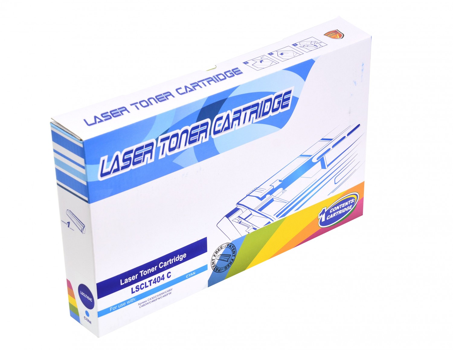 Toner cyan kompatibel mit Samsung CLT404C / C404C