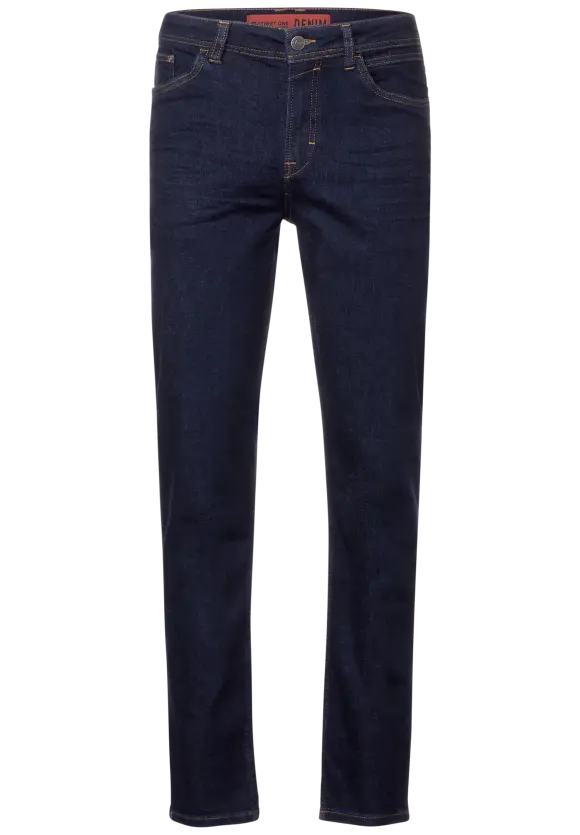 Slim Fit Jeans - dark blue rinsed wash
