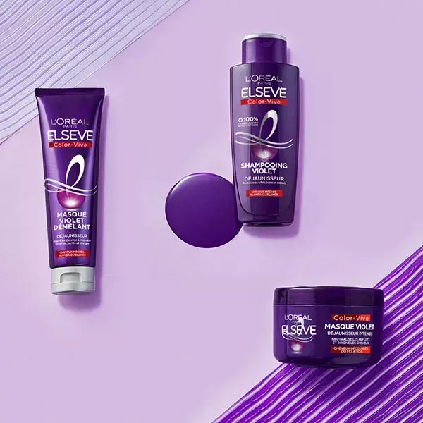 Máscara Antiamarelamento L'Oréal Elsève Color-Vive Roxo Intenso 250ml
