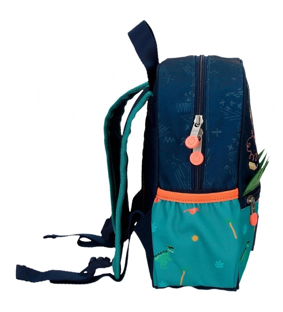 Mochila pequena Enso Enso Dino artista multicolorida