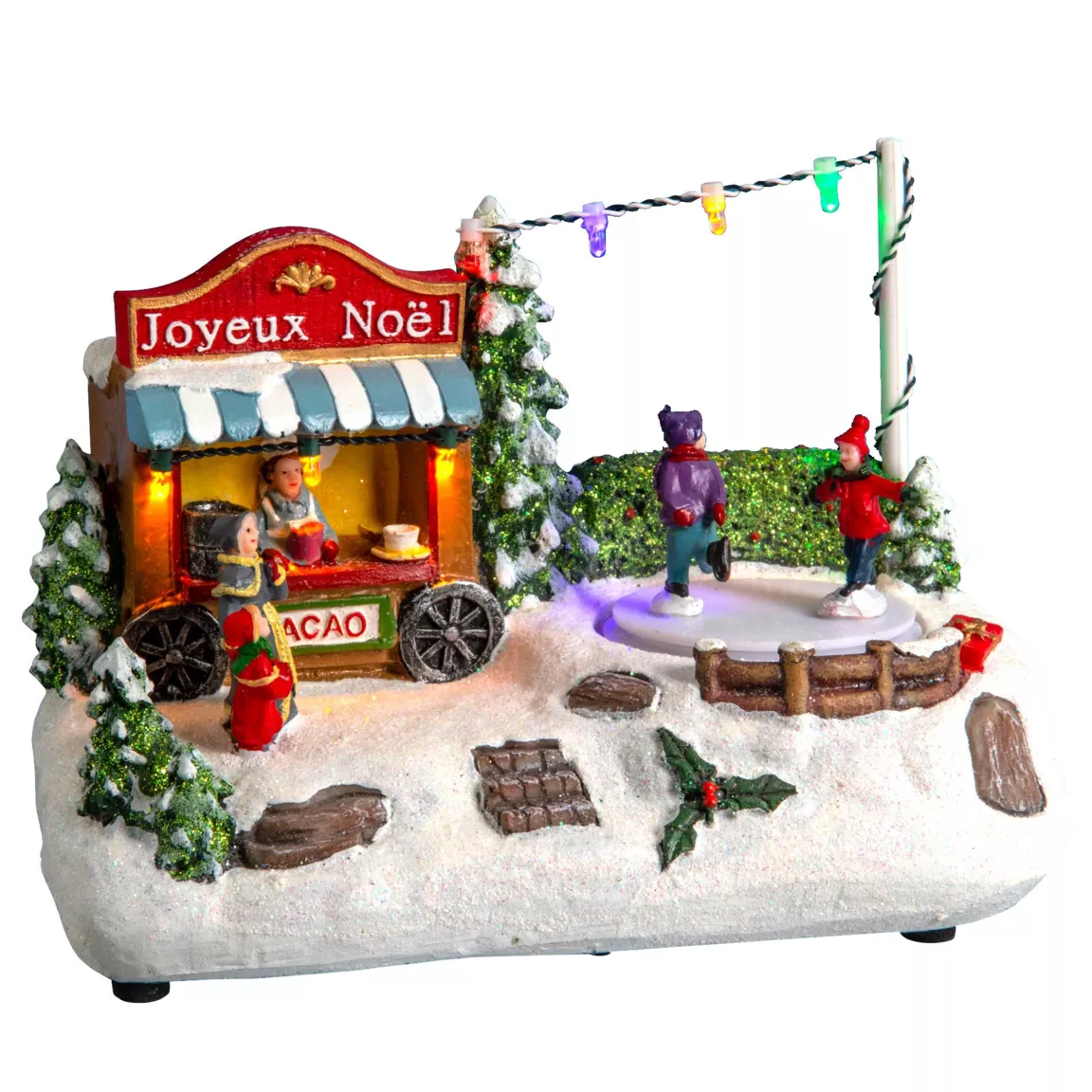 Stand de chocolat à piles