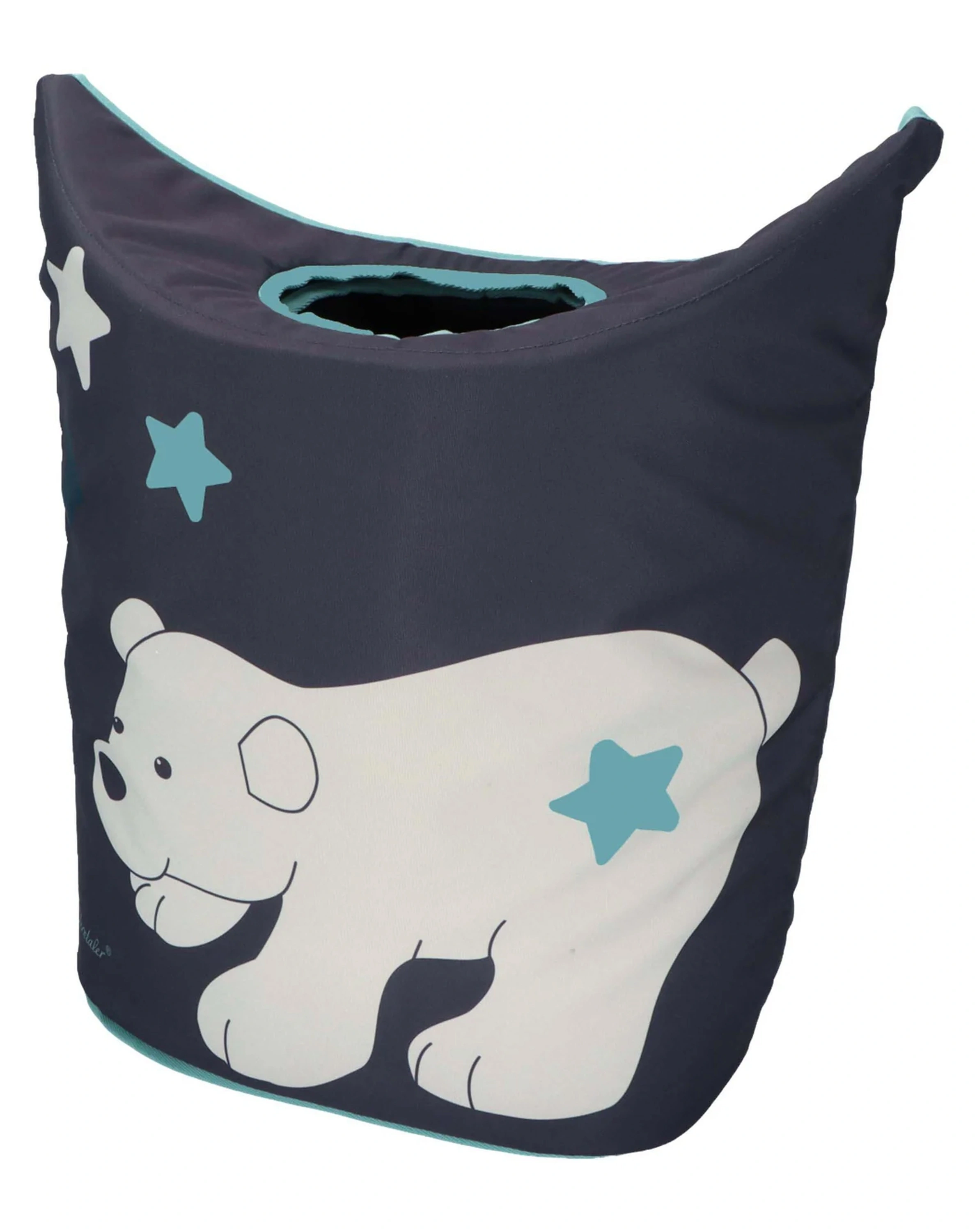 Aufbewahrungskorb ELIA EISBÄR (71x58x29) in eisengrau