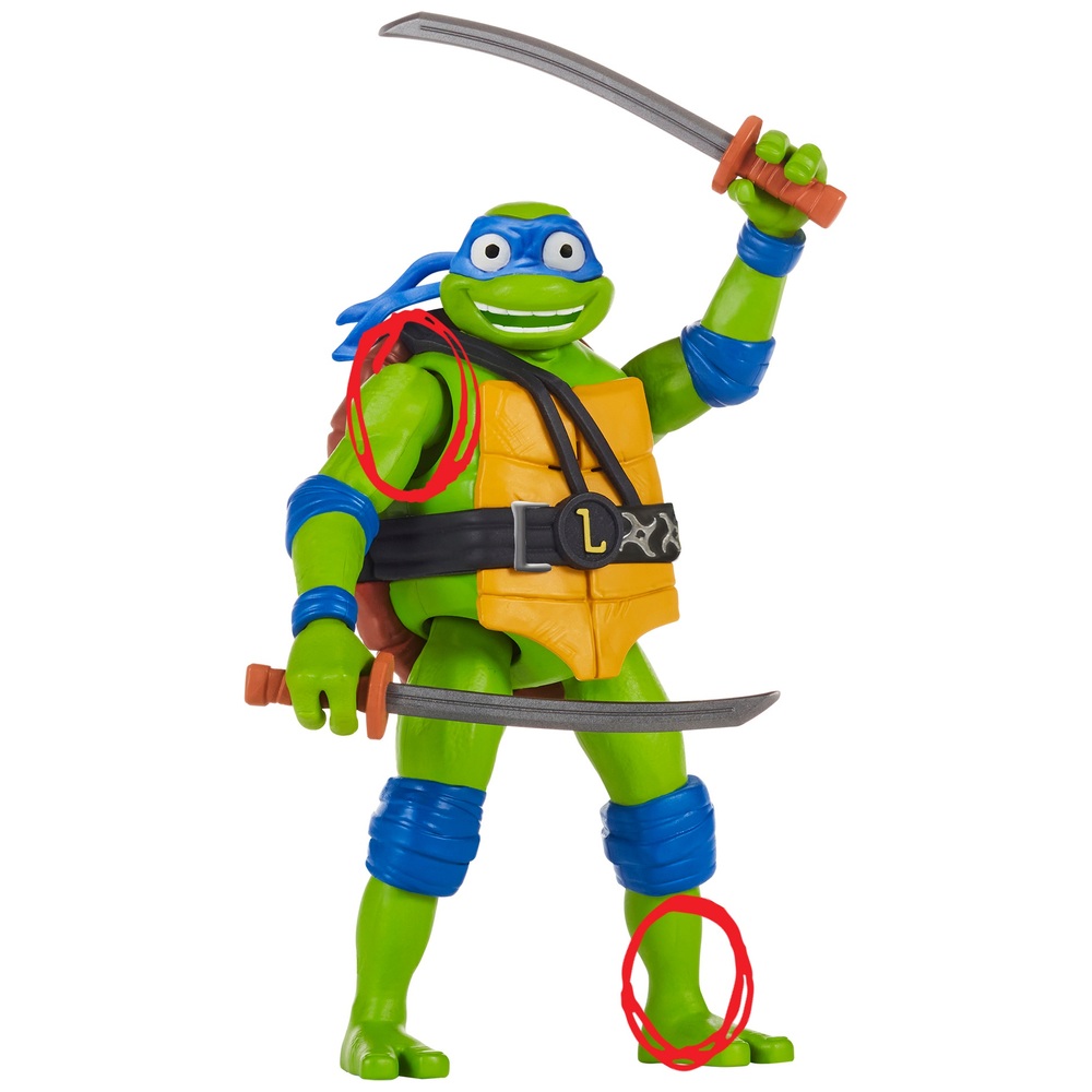 Teenage Mutant Ninja Turtles Mutant Mayhem - Ninja Shouts Figur Leonardo