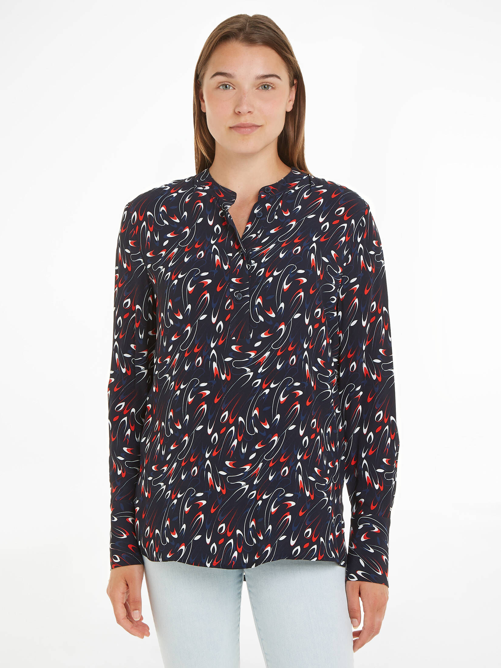 Tommy Hilfiger| Damen Bluse aus Viskose Regular Fit