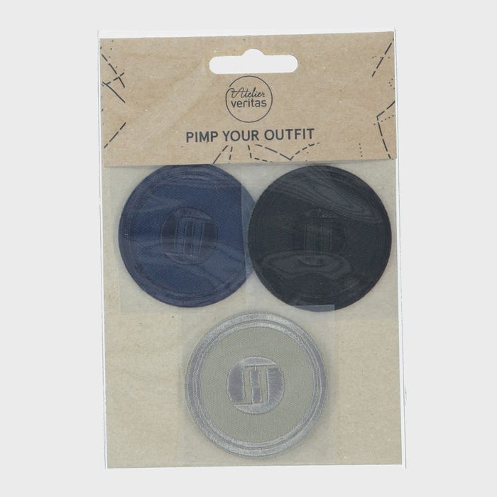 Atelier Veritas-Set van ronde patches met logo