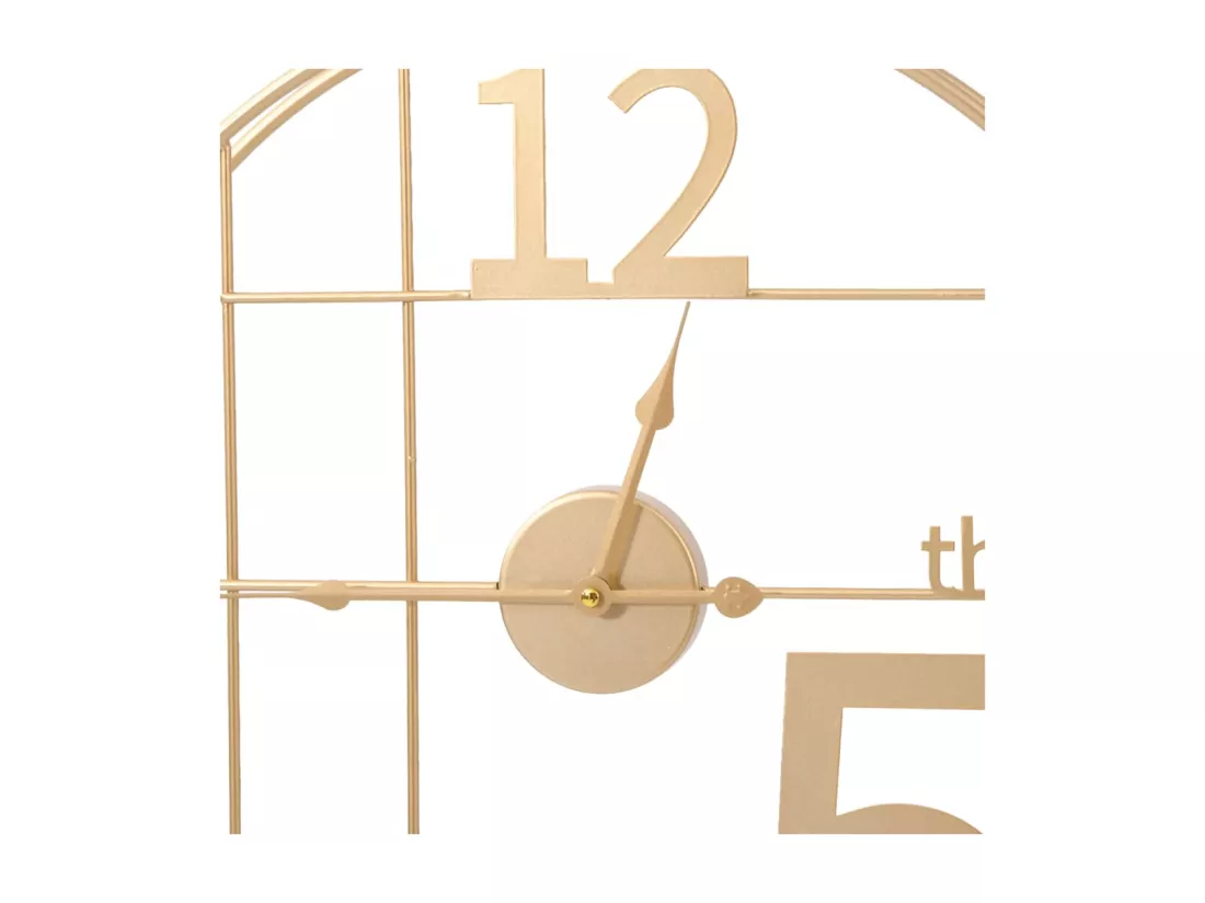Horloge murale doré Ø50 cm fer