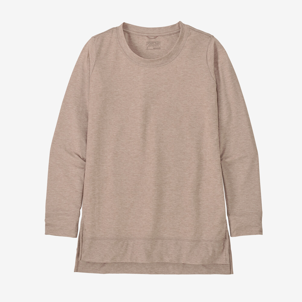 Glorya Damen-Langarmtop mit Seitenschlitz
