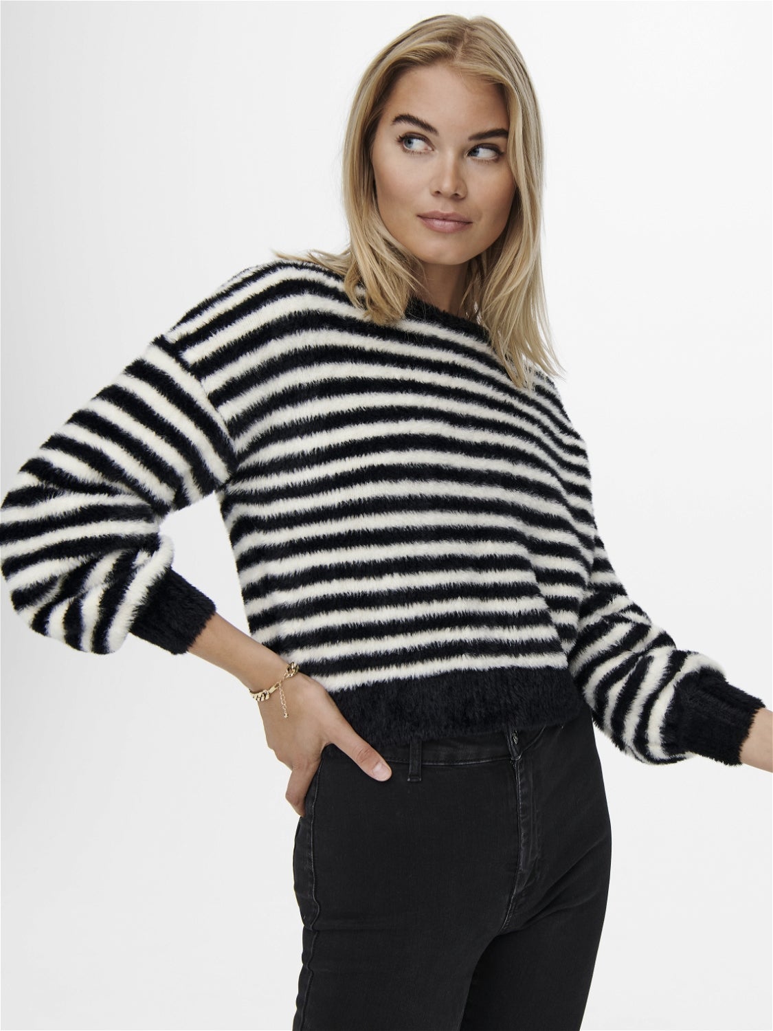 ONLPIUMO Strickpullover Black