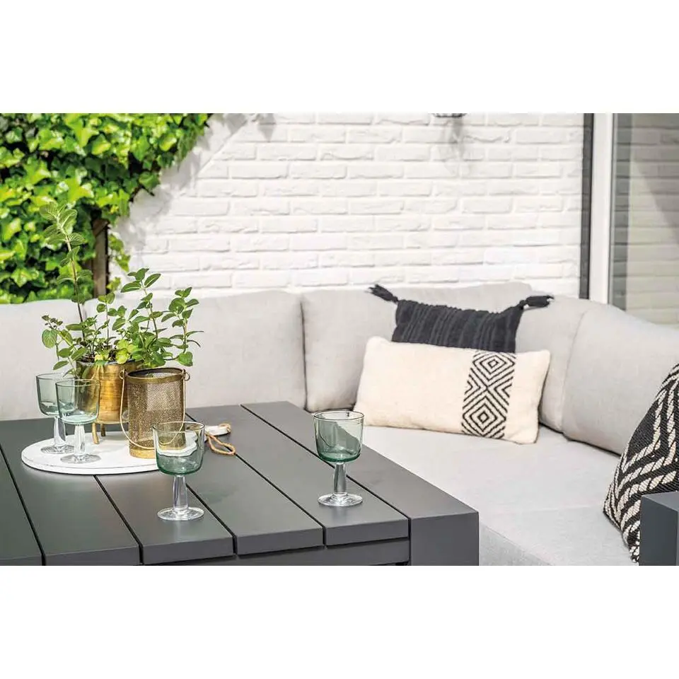 Levanto lounge-diningtafel - 111x111 cm - carbon black