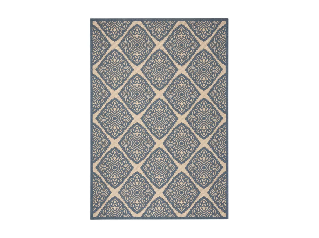 Tapis Cream & Blue 155 X 229 cm - Salina