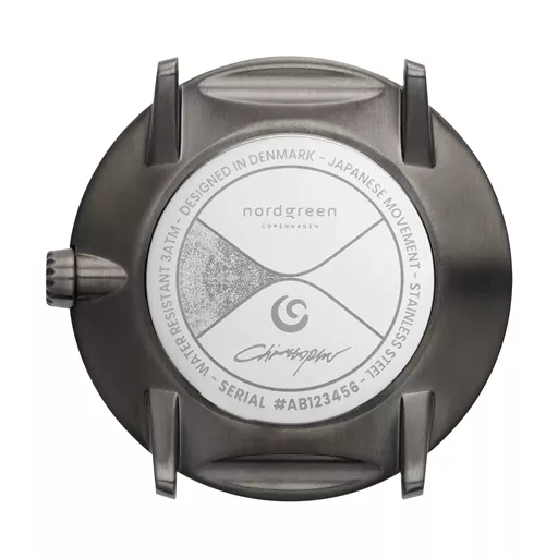 Nordgreen X Christopher Philosopher PH40GM3LGUBLCH Ur, Gun Metal, 40 mm
